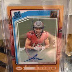 2024 Jalen McMillan Panini Clearly Orange Rated Rookie Auto /249 RC🔥 Buccs