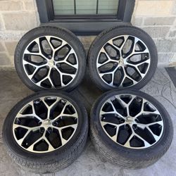 22’ Snowflakes Denali Sierra Yukon Tahoe Suburban Avalanche 6 lug Wheels Tires