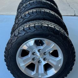 Awesome Set 🔥 Chevy Silverado Tahoe Suburban 18" Wheels 🔥 BF Goodrich LT Tires