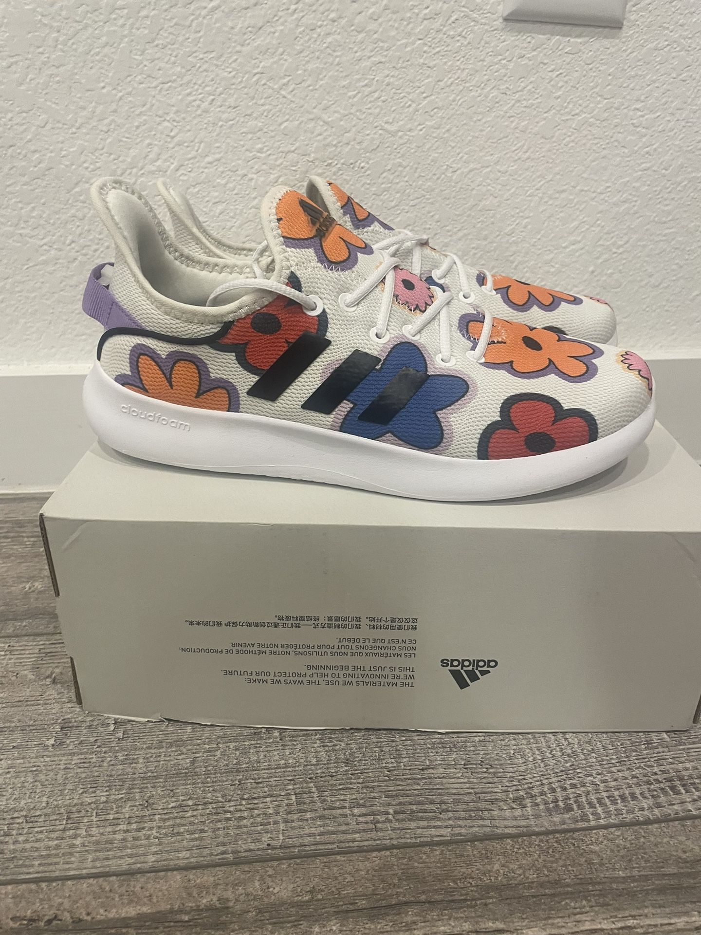 Adidas Flower Print CloudFoam Pure SPW