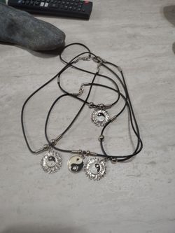 Yin Yang Pendant Necklaces – Set of 4