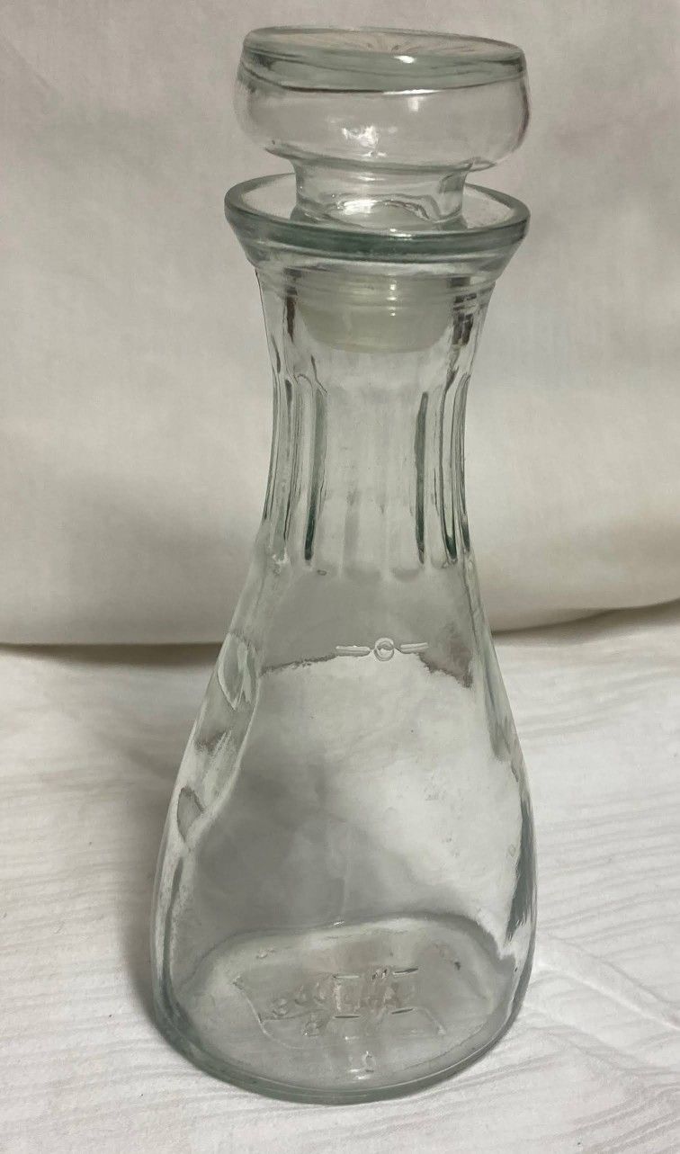 Vintage Good Seasons Cruet Salad Dressing Container Glass Bottle 7.5 Tall  Lid