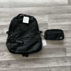 Lululemon Bundle New Crew Backpack and Everywhere Belt Bag New With Tags