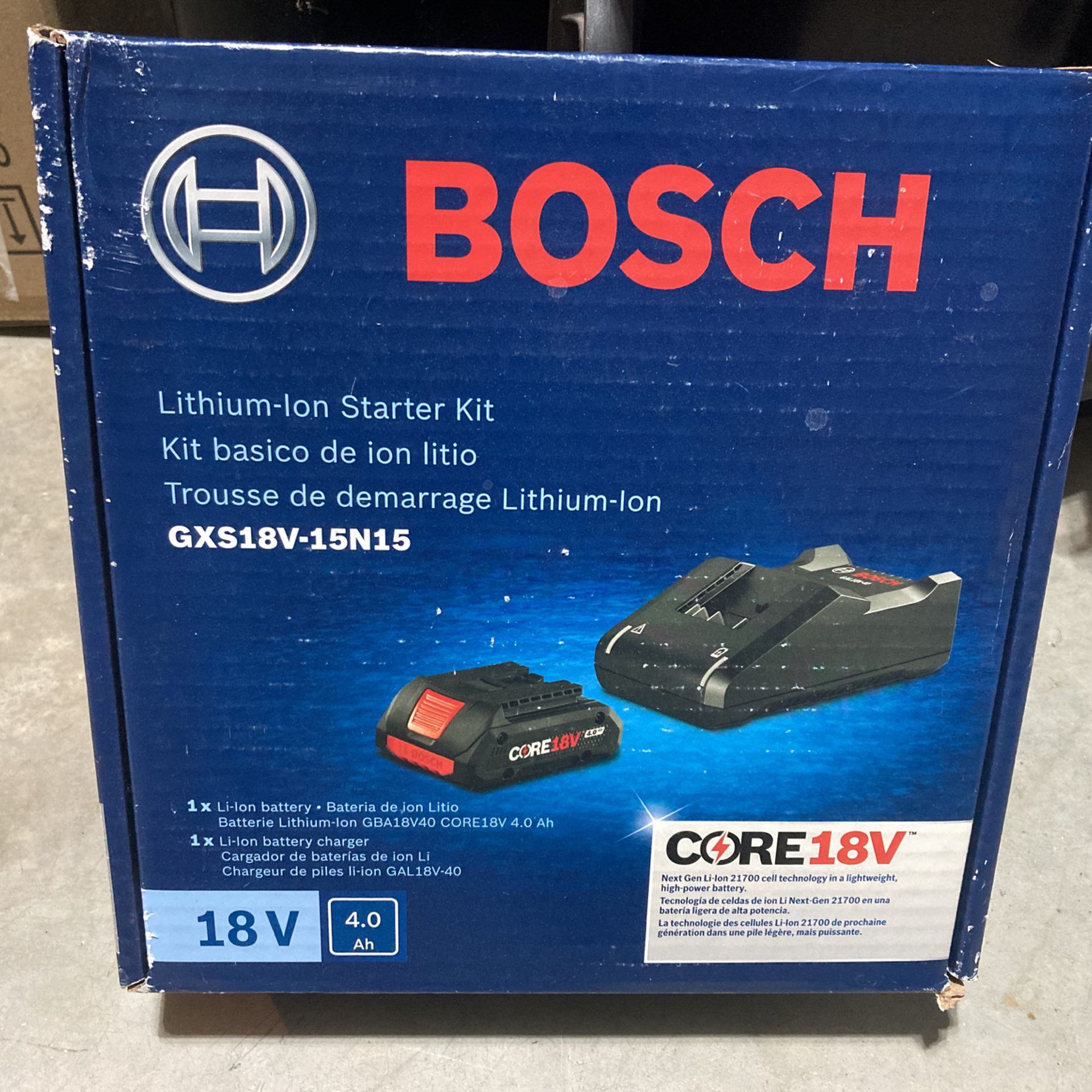 Bosch 4ah Battery And Charger Set