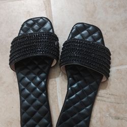 Black Size 9 Slip On Shoes