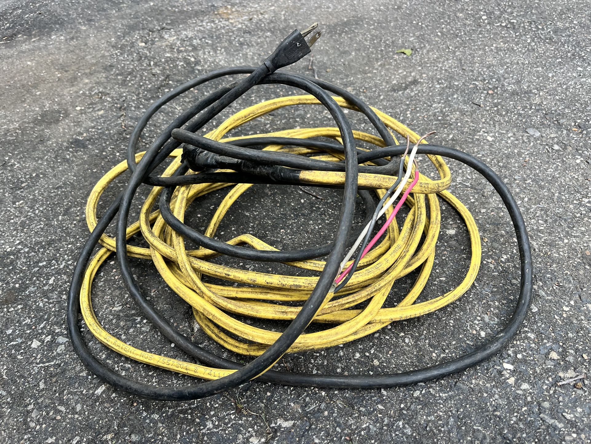 30ft Of Electrical Extension Wire 3 Wire Red Black White