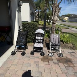 3 Strollers $35 Each 