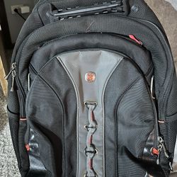 Wenger The Legacy Notebook Carrying Backpack Black / Gray 16” Laptop TSA Ready
