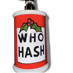 THE GRINCH * Who Hash Ceramic Soap Dispenser * 24 Oz. * NEW
