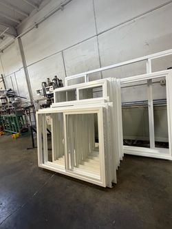 White Vinyl Sliding Windows