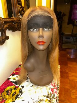 Honey Blonde Lace Front Straight Wig