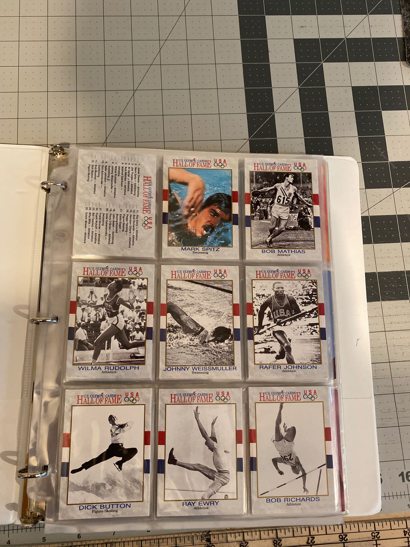 U.S. Olympic Cards Hall Of Fame Card Set