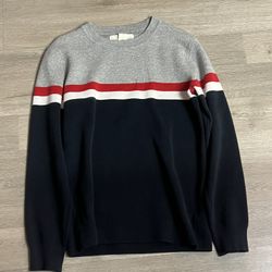 Grey Striped Long Sleeve Size Small 