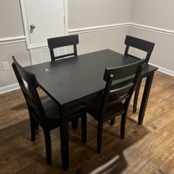 Black Dining Table