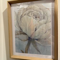 Rose Artwork Frame Picture Like New Goldish Frame