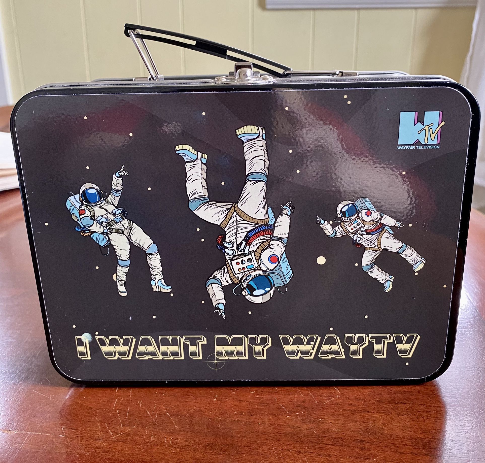 Metal Lunch Box with Cute Graphic Print