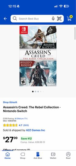 Assassins creed rebel collection switch