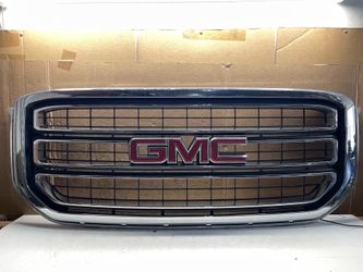 OEM Genuine 2015-2020 GMC Yukon Front Upper Grille Assembly Black w/ Chrome