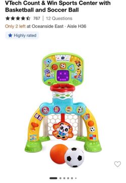 Vtech toddler sports center - basketball & soccer