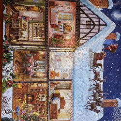 Christmas House - White Mountain Puzzle