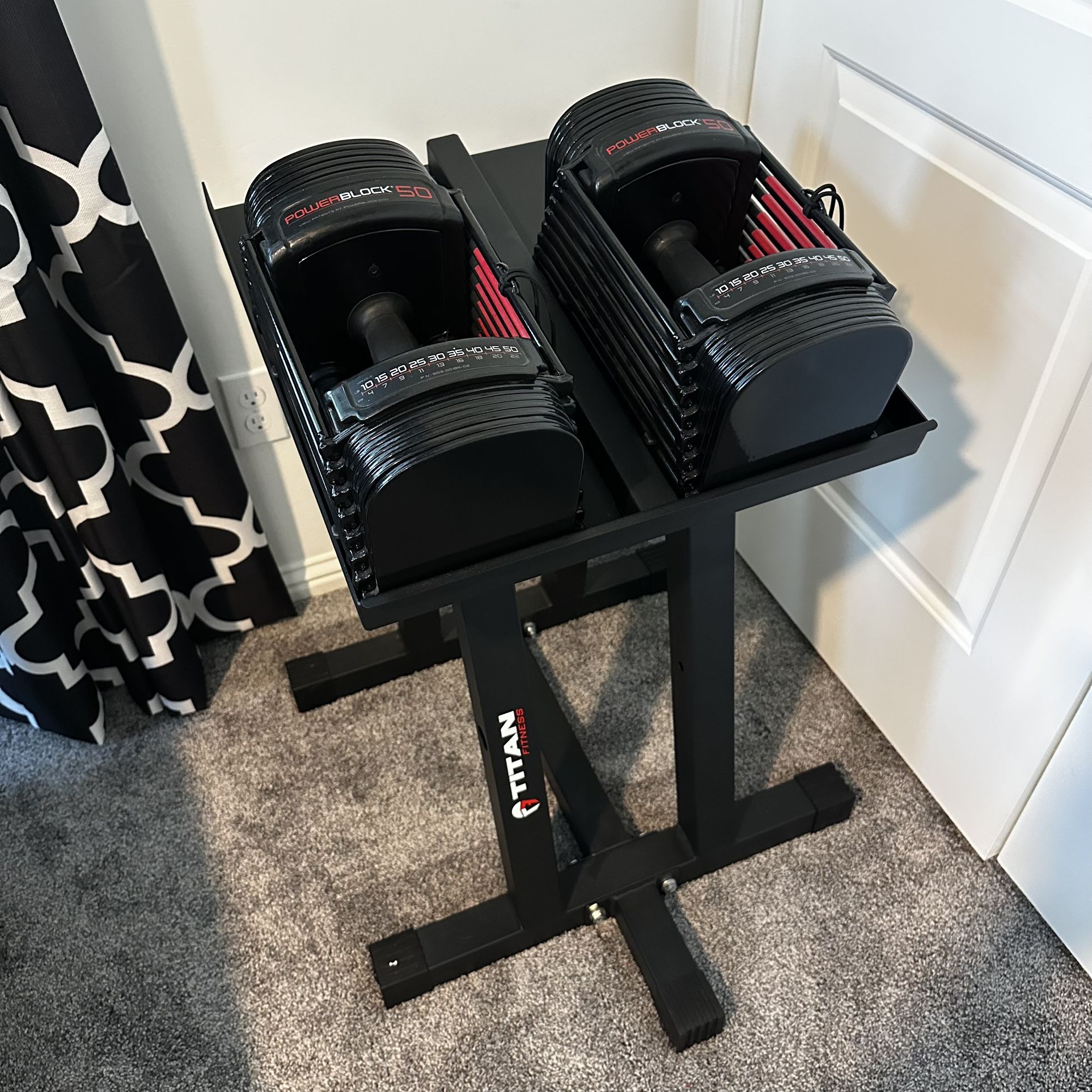 PowerBlock 50 Sports w/Rack