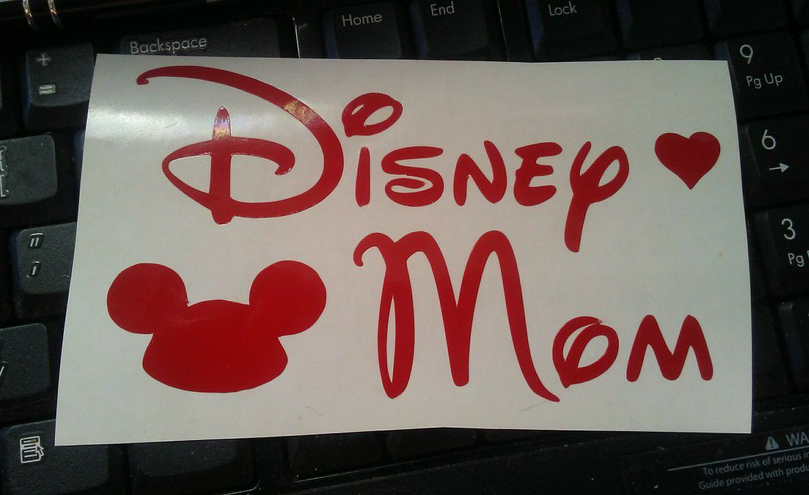 Disney mom decal sticker lot