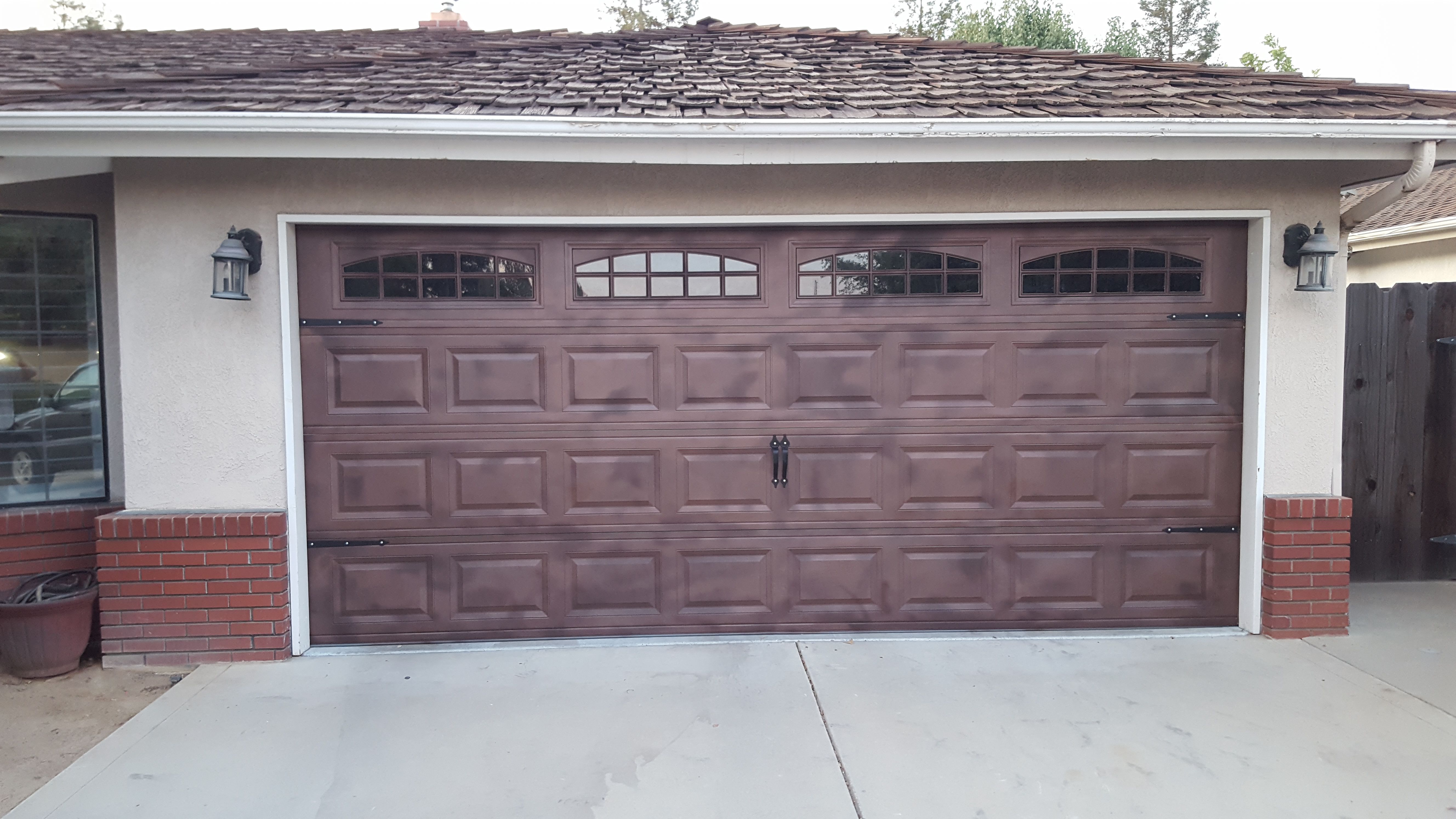 used like new custom painted garage doors