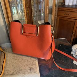 Designers, Leather, Orange Ladies Handbags