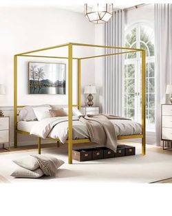 Full-Size Canopy Bed Frame -Cutler Bay