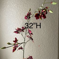 Tall Decorative Faux Orchid Plant