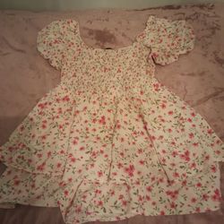 Floral jumper with skirt