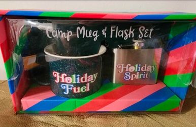 Holiday camp might and flask set