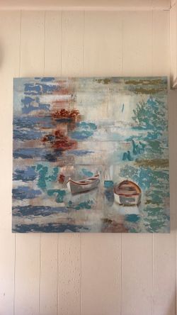 Frameless Canvas Painting