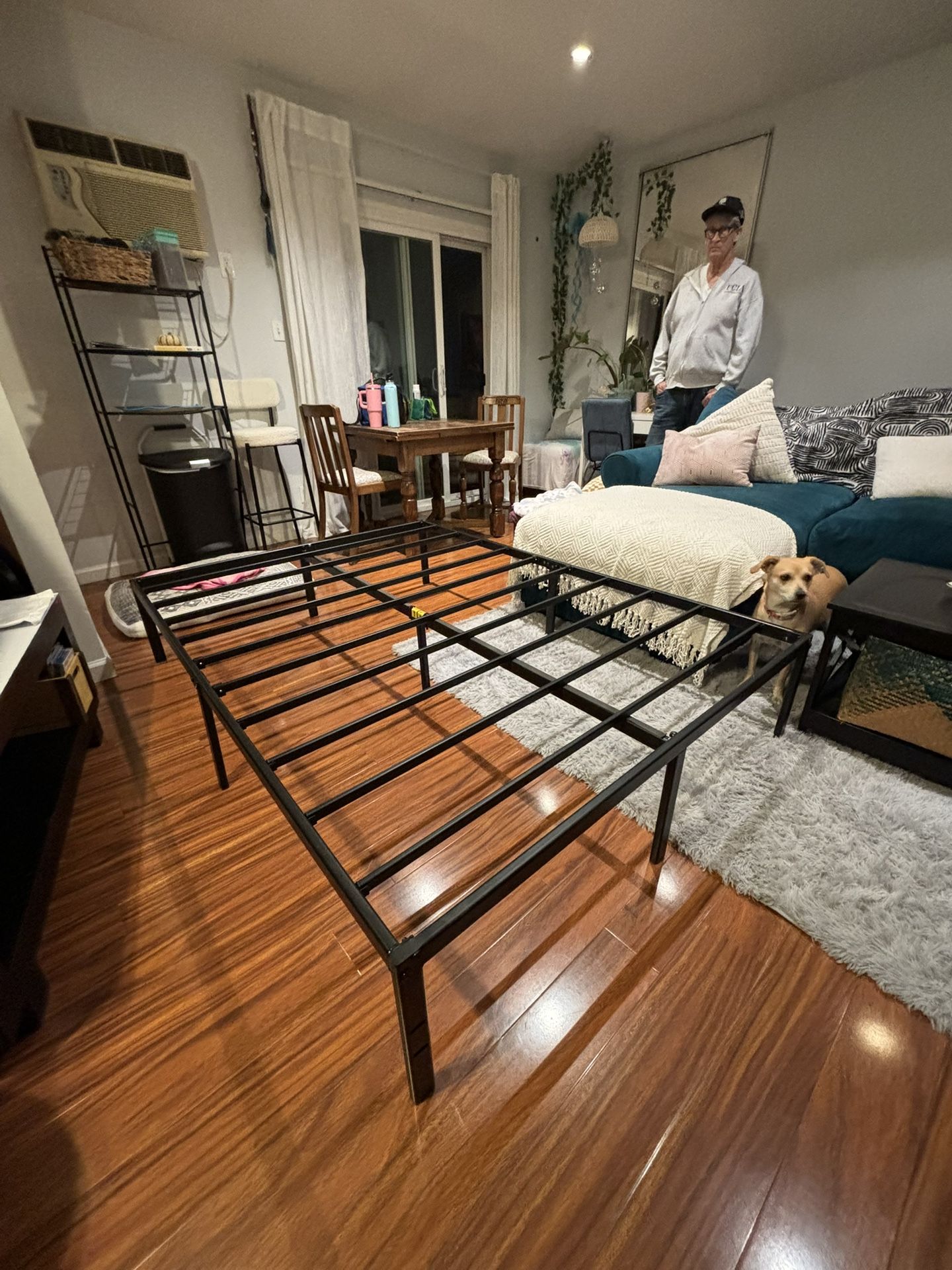 FULL SIZED BED FRAME, 14” High (black)