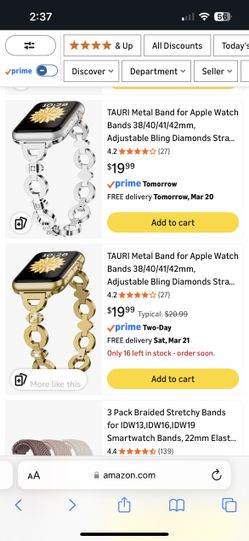 Gold Apple Watch band