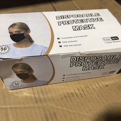 New Disposable Protective Masks Black Wholesale