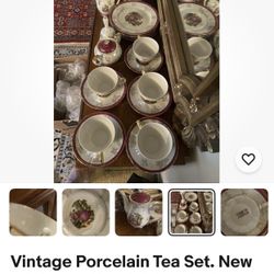 Vintage Porcelain 20 Pieces China Set New Japan
