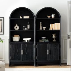 Set of 2 Arched Storage Cabinet