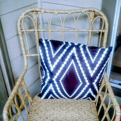 Wicker Comfy Chair$7 With Pillow $10
