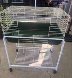 Guinea pig cage on wheels