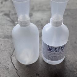 35cc Graduated - MEKP Dispenser w/16oz w/16oz Squeeze Bottle (LOT of 2) NEW