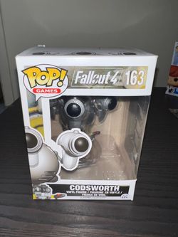 VAULTED Codsworth Fallout 4 Funko Pop #163 Video Games Gaming Vinyl Robot Figure Four Figurine Toys