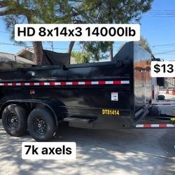 Néw Dump 8x14x3 Db 14000lb $13500 Cash Not Finance 