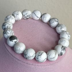 12.5mm Howlite Bracelet  