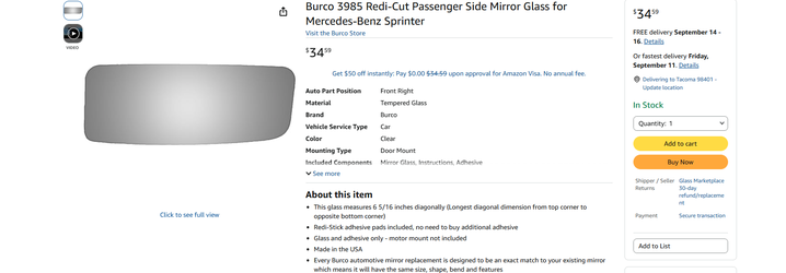 glass mirror replacement