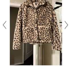 Leopard fur jacket