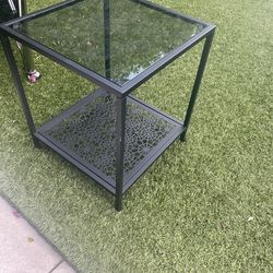 In door or out door tables . Metal & glass