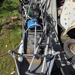 Honda G300 and go cart frame