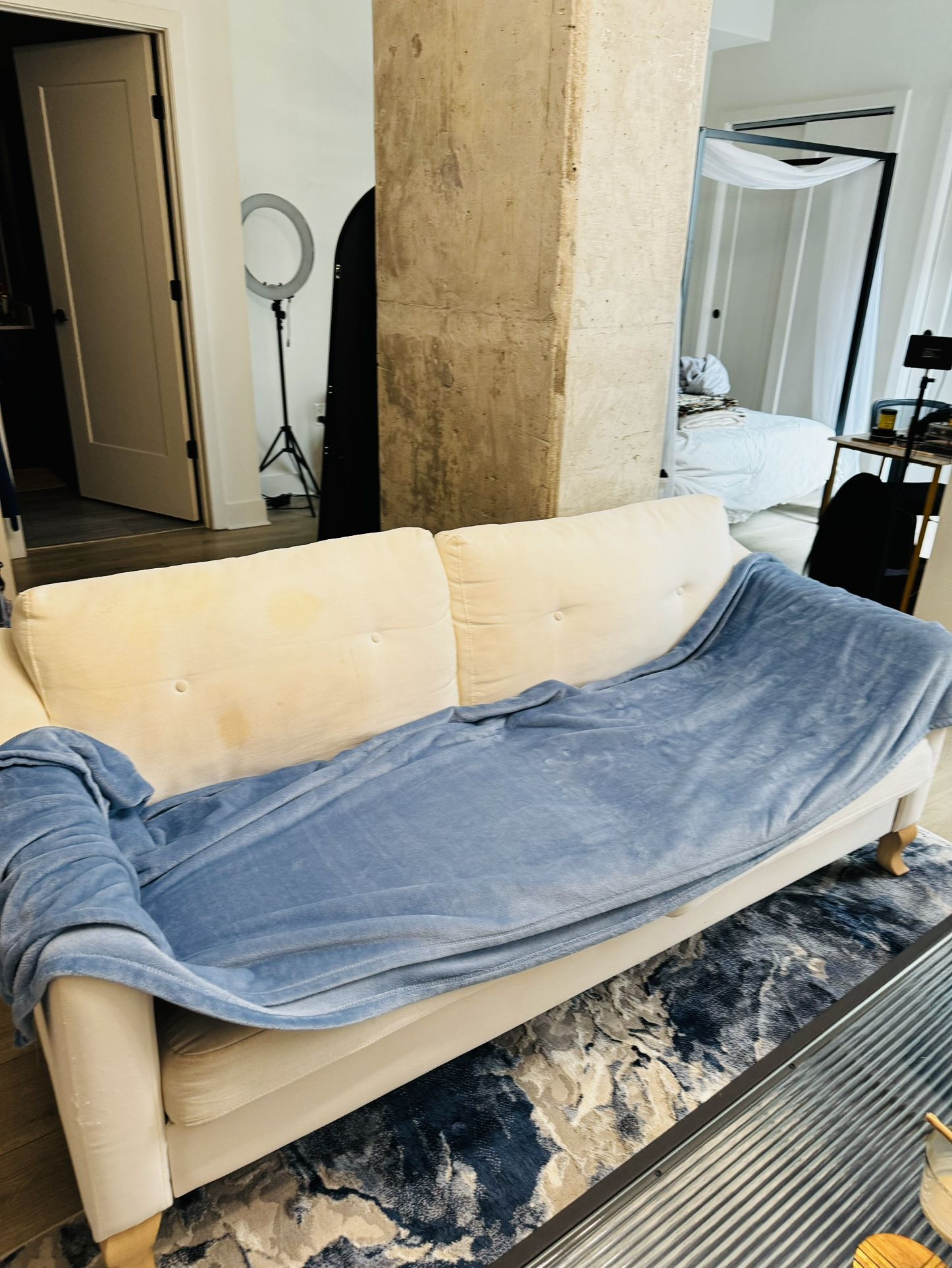 Small White Couch