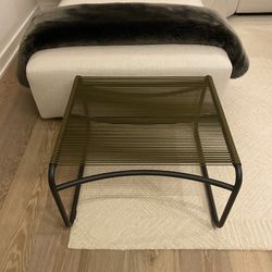 BRAND NEW Roda Italian Harp Ottoman (Indoor or Outdoor). Retail is $1,015